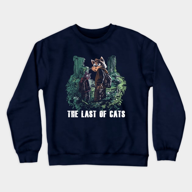 The Last of Cats Crewneck Sweatshirt by Zascanauta